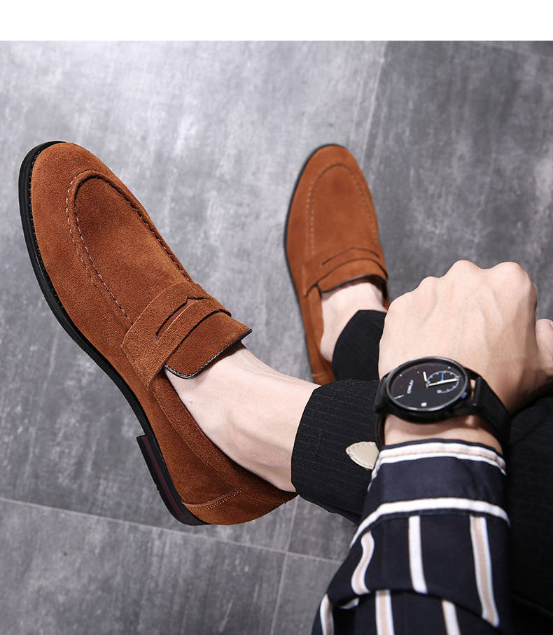 Men's casual suede loafers