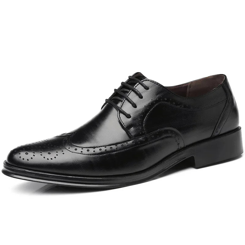 Men's oxford dress shoes -Patterned