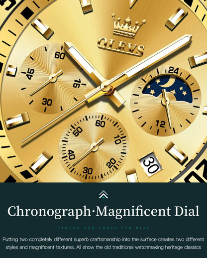 MENS GOLD LUXURY WATCH