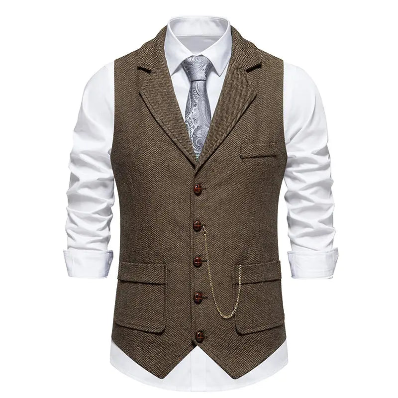 MENS CLASSIC WAISTCOAT-PLAID