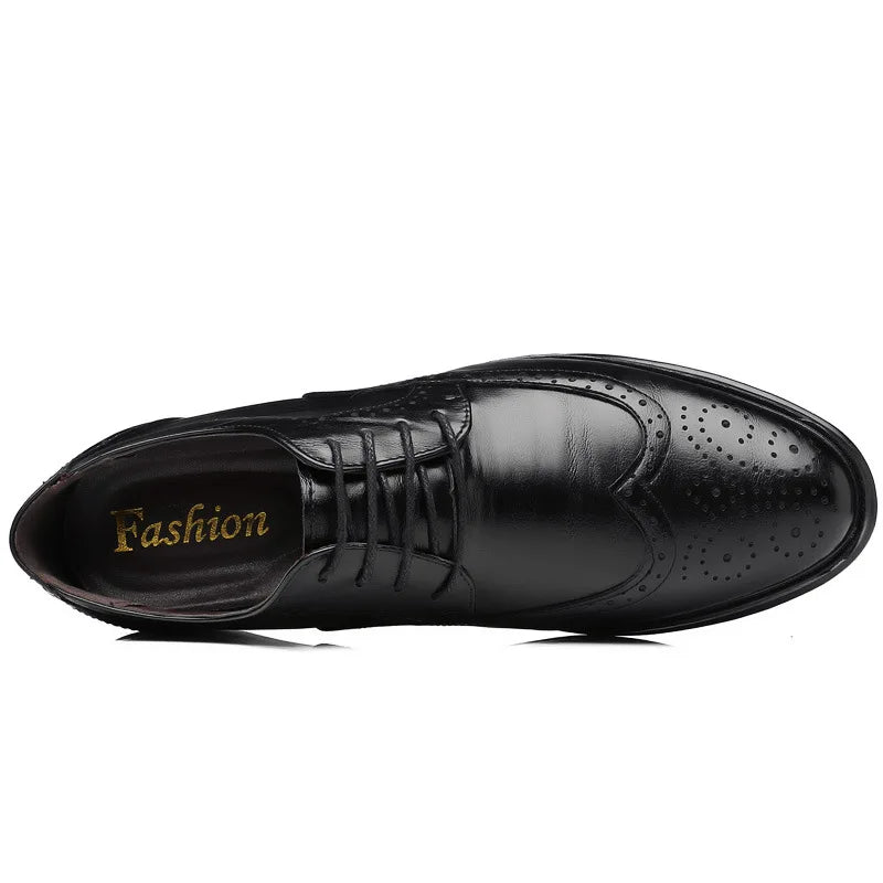 Men's oxford dress shoes -Patterned