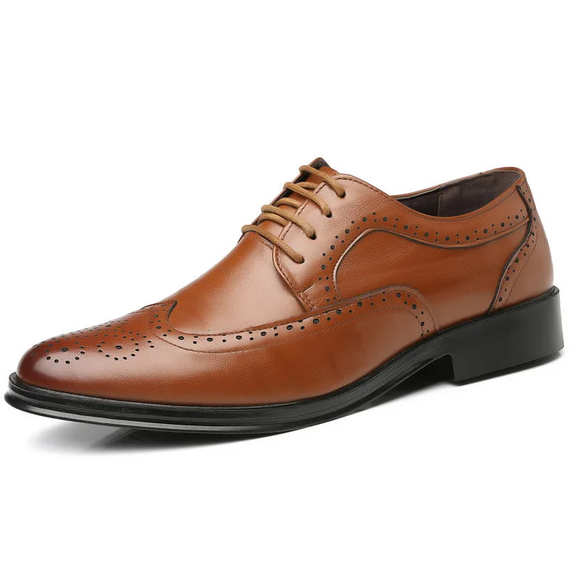 Men's oxford dress shoes -Patterned