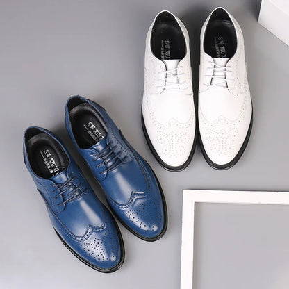 Men's oxford dress shoes -Patterned